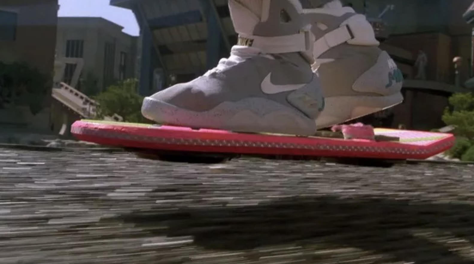 While we don't have actual flying Hoverboards like in the movie (just those dangerous rolling ones with the same name) – that vision isn't too far off from what we have now.