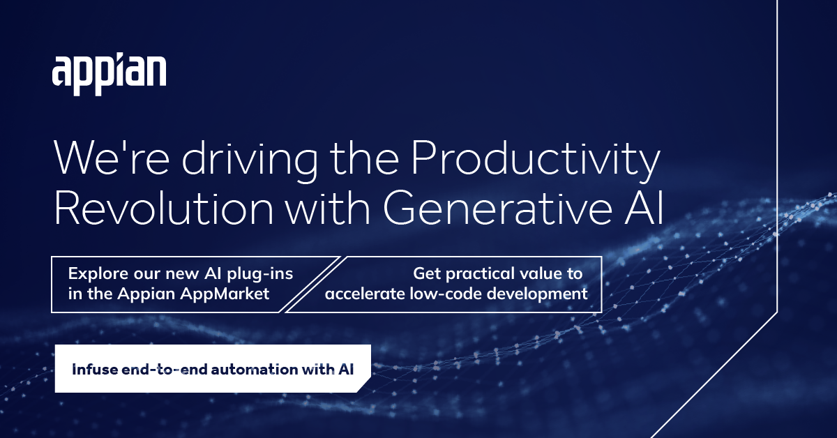 Fuel The Productivity Revolution With Generative Ai Leverage Appian S Fuel The Productivity Revolution With Generative Ai Leverage Appian S