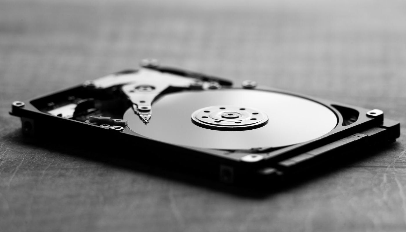 An internal hard drive for a computer.