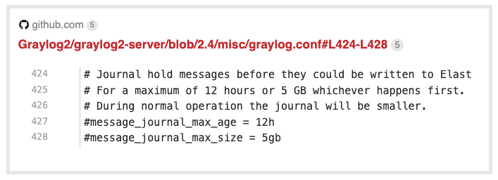 Graylog Journal