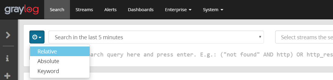 Graylog Search