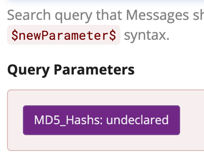Graylog Alert Query Parameters