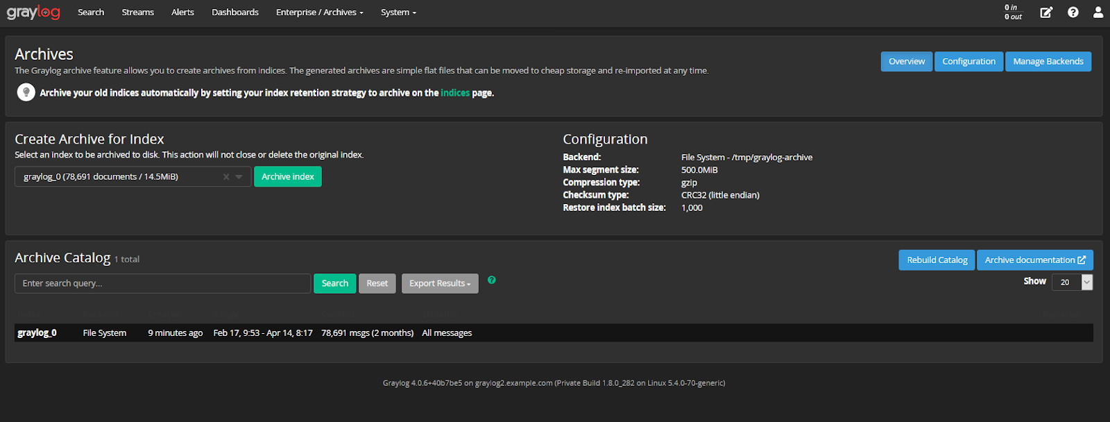 Index Rotation and Configuration