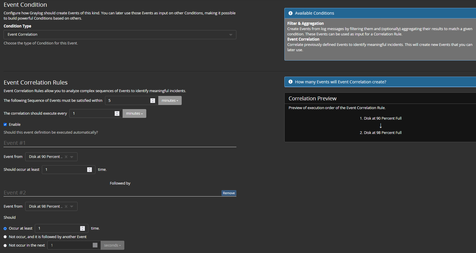Graylog Correlation