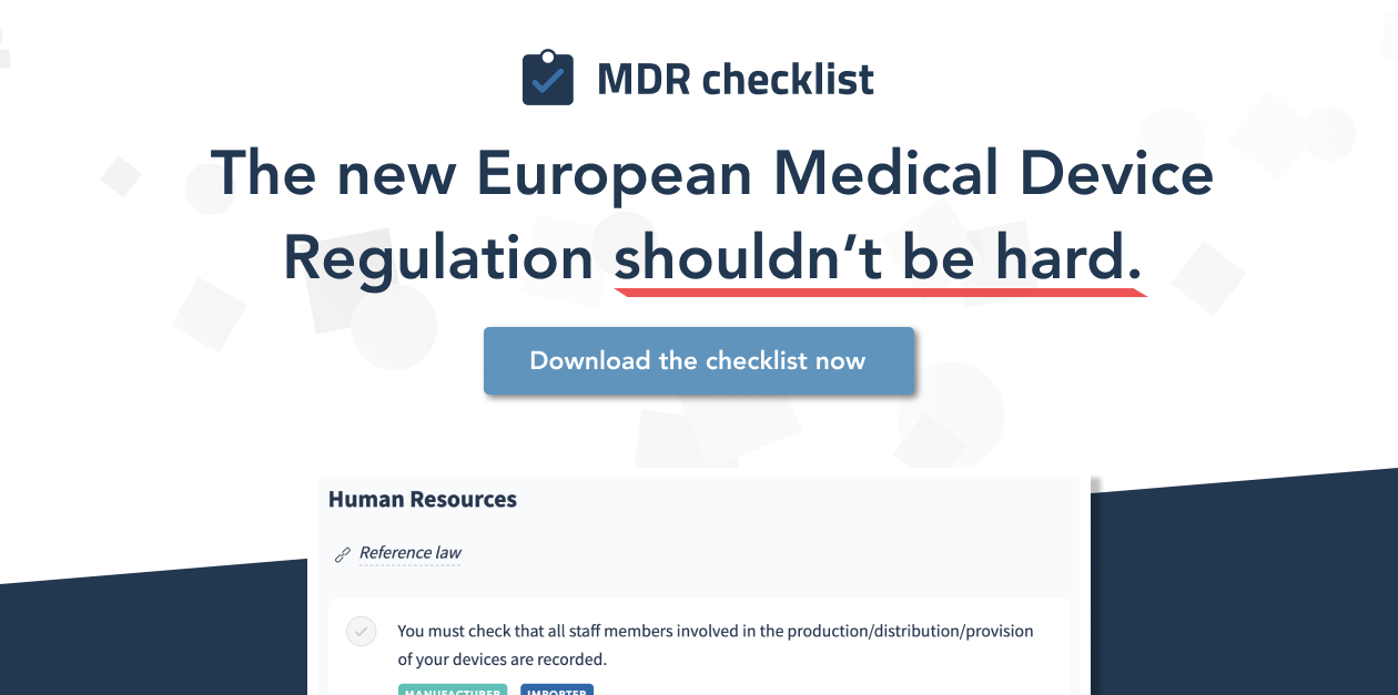 The MDR Compliance Checklist for Orthopedic professionals