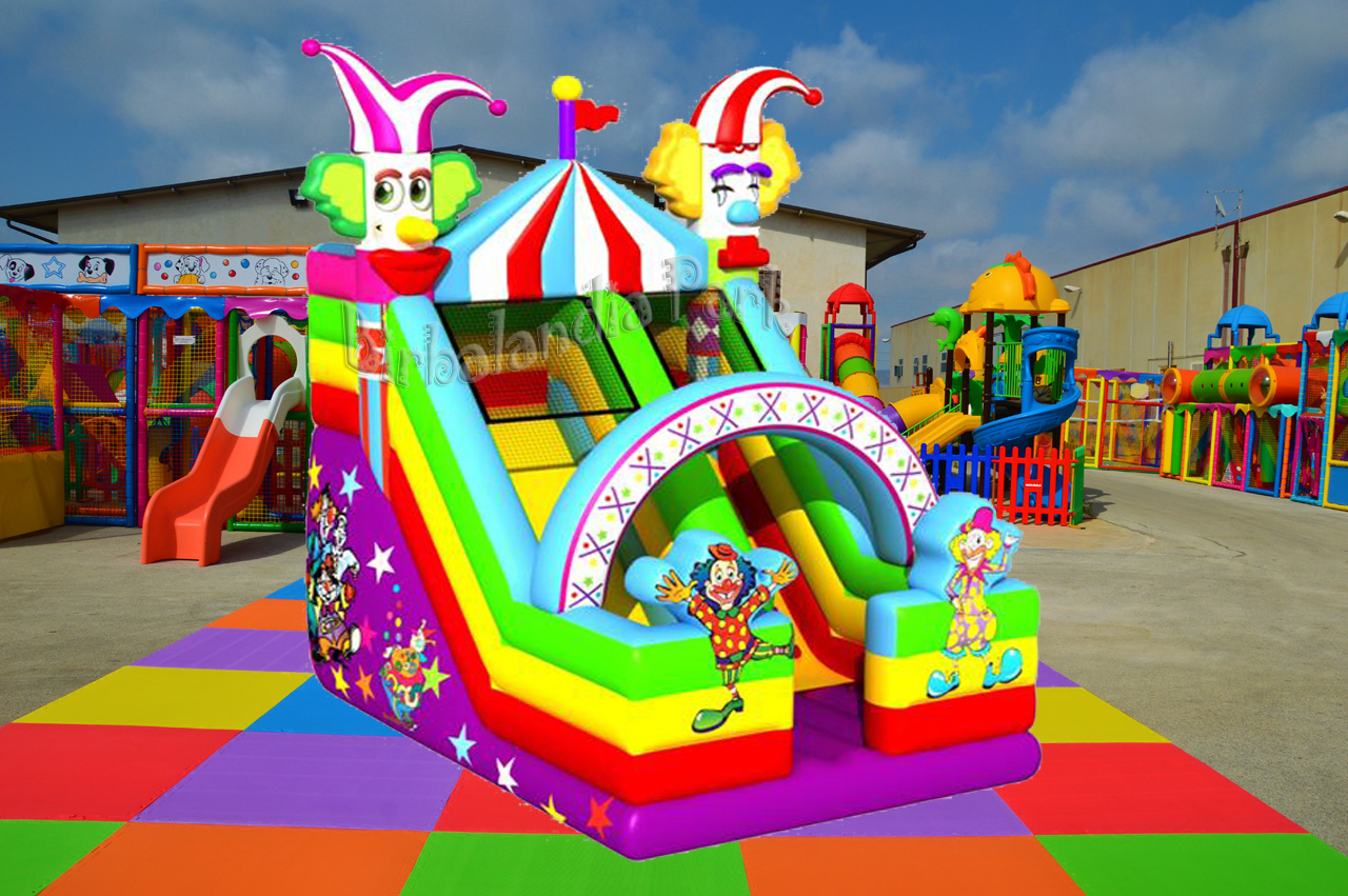Scivolo Gonfiabile Circo In 3D Birbalandia Park
