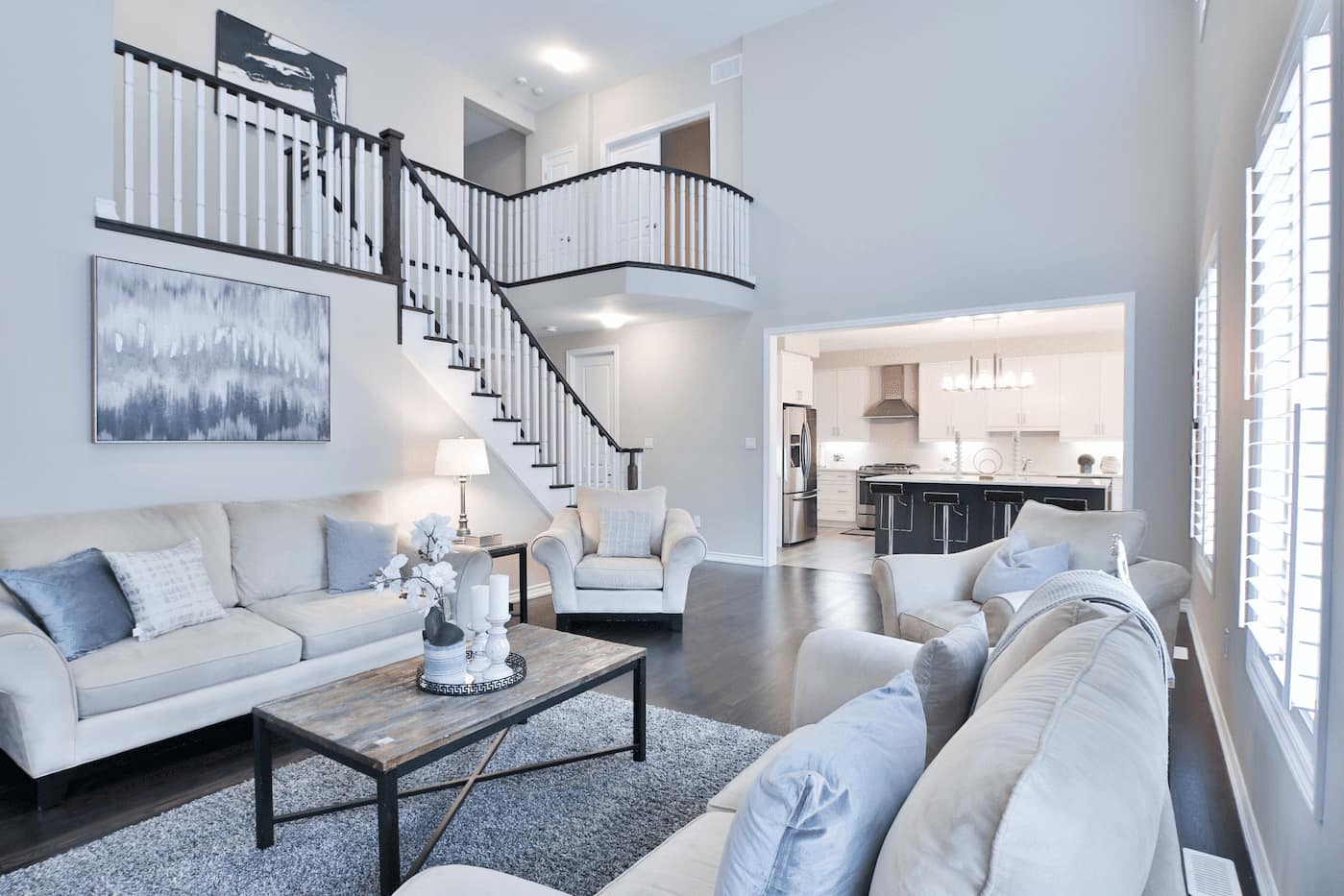 Rental property unit prepared as rent-ready for leasing season