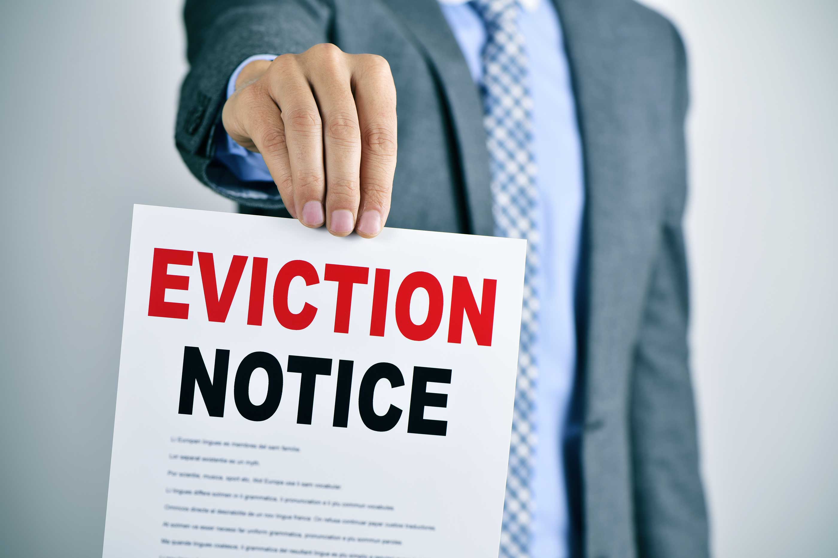 eviction notice due to lease violations in your rental property