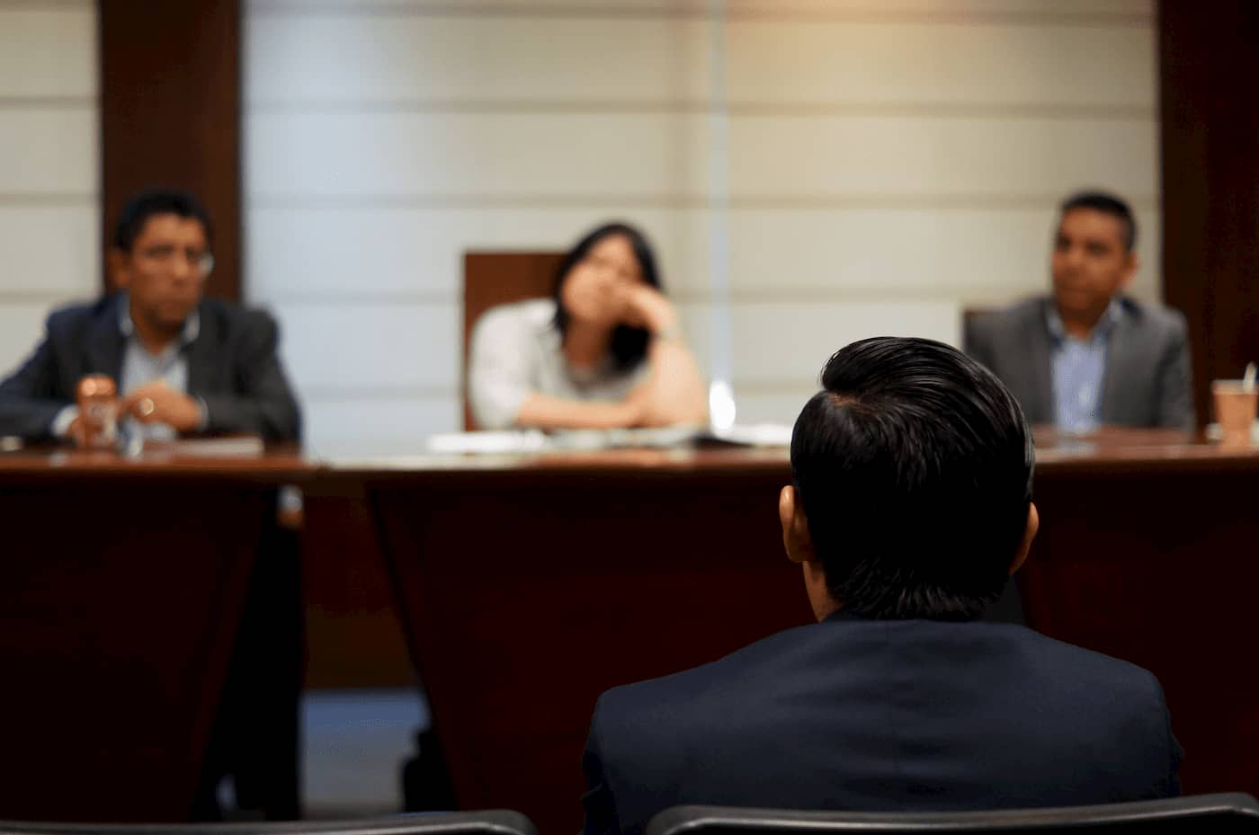 Tenant hearing in court for eviction process