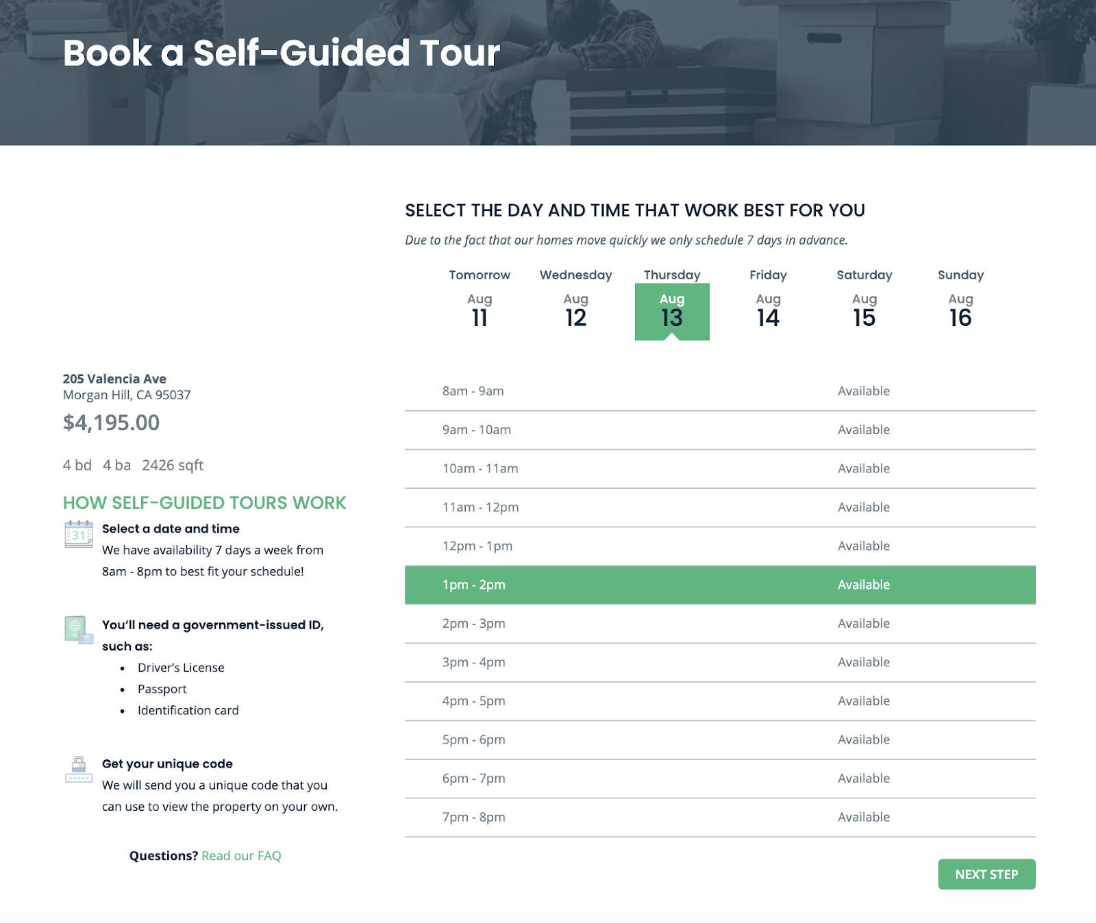 Self guided tours increase conversions and reduce vacancies in rental property