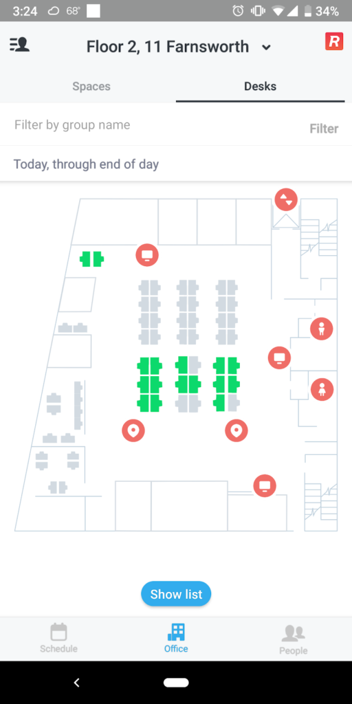 A Revamped Desk Booking Experience for Mobile Robin