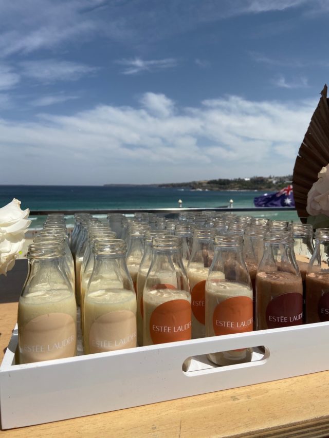 Estee Lauder Product Launch Branded Smoothies