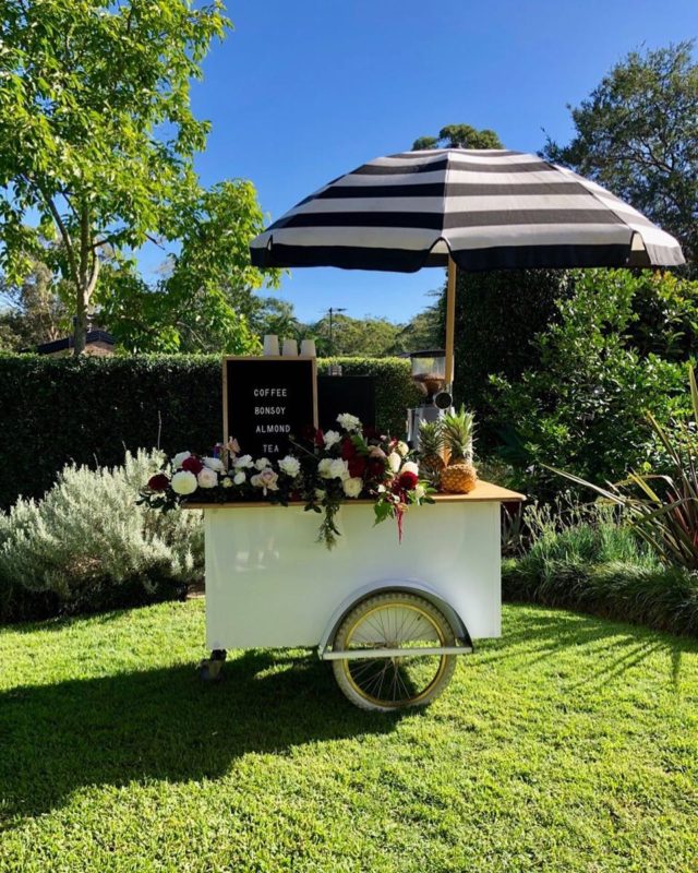 Woofys wedding coffee cart
