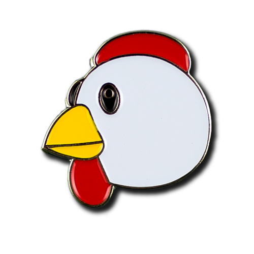 Chicken Emoji Pin PinProsPlus