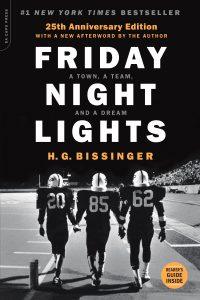 Friday Night Lights cover, football players on the field