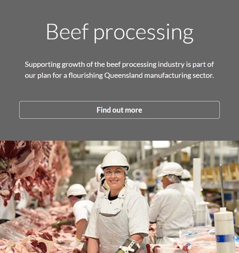 Queensland Priority Industries - Beef Processing