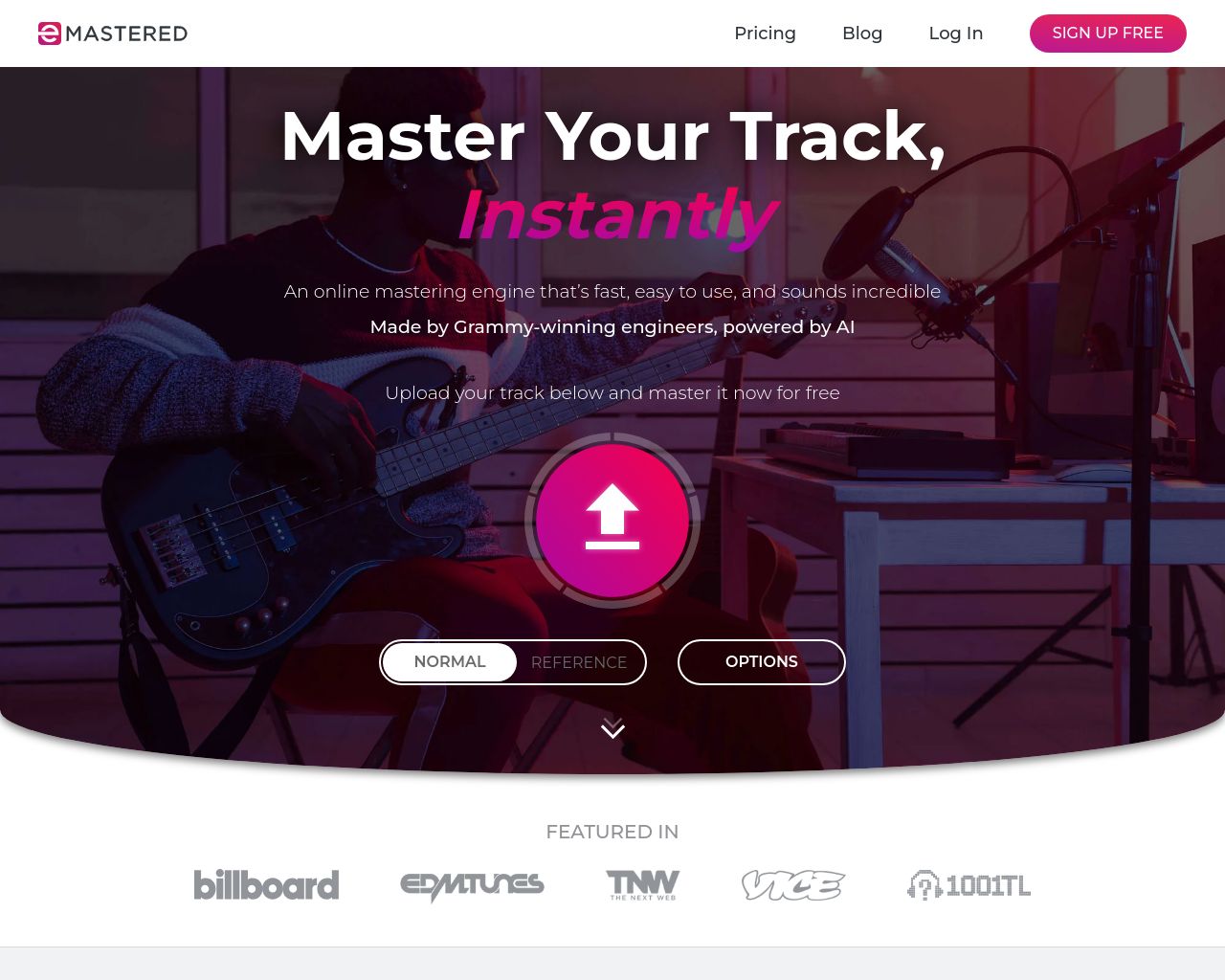 Online Audio Mastering by Grammy Winning Engineers
