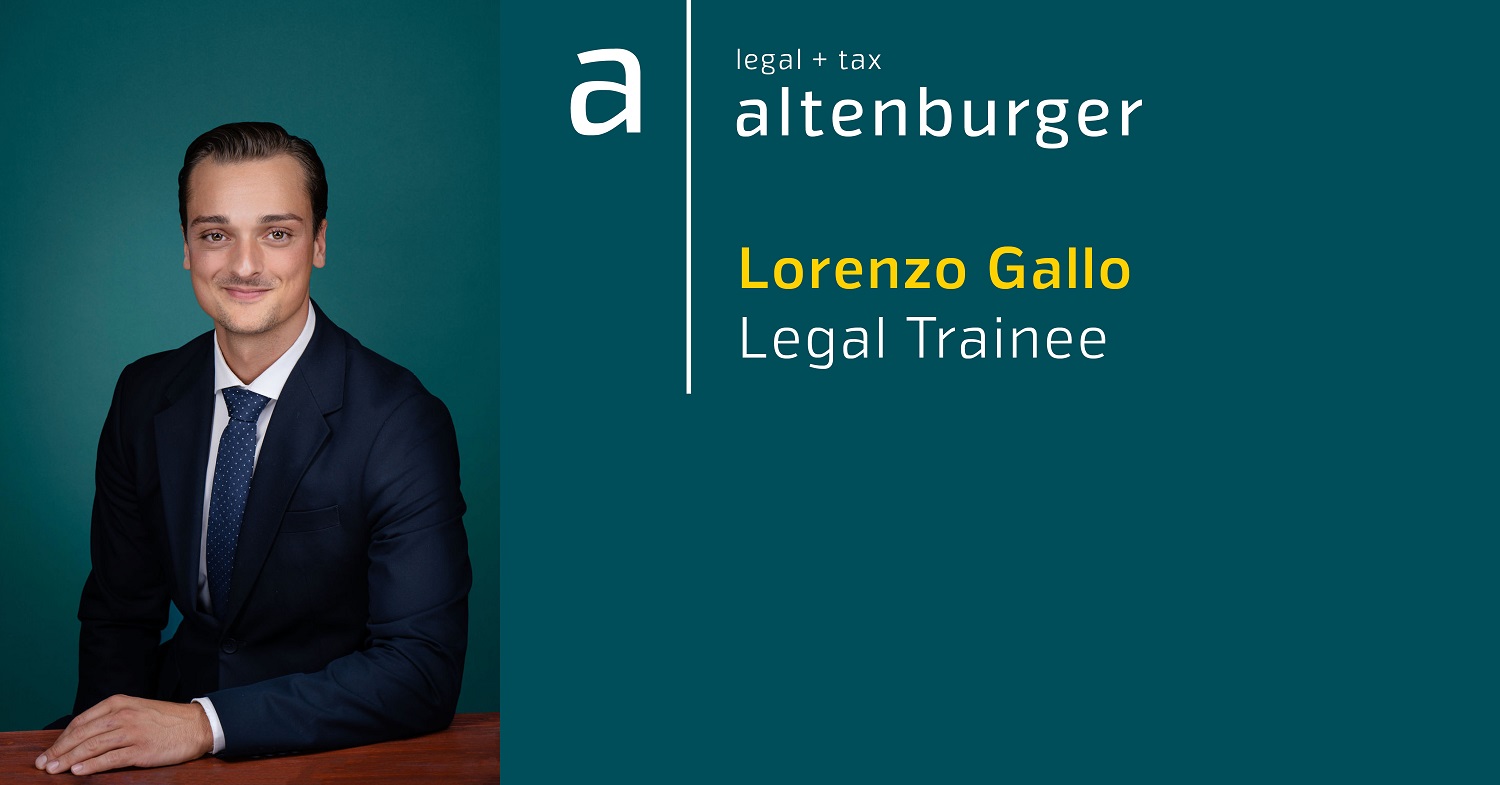 Lorenzo Gallo, avocatstagiaire chez Altenburger