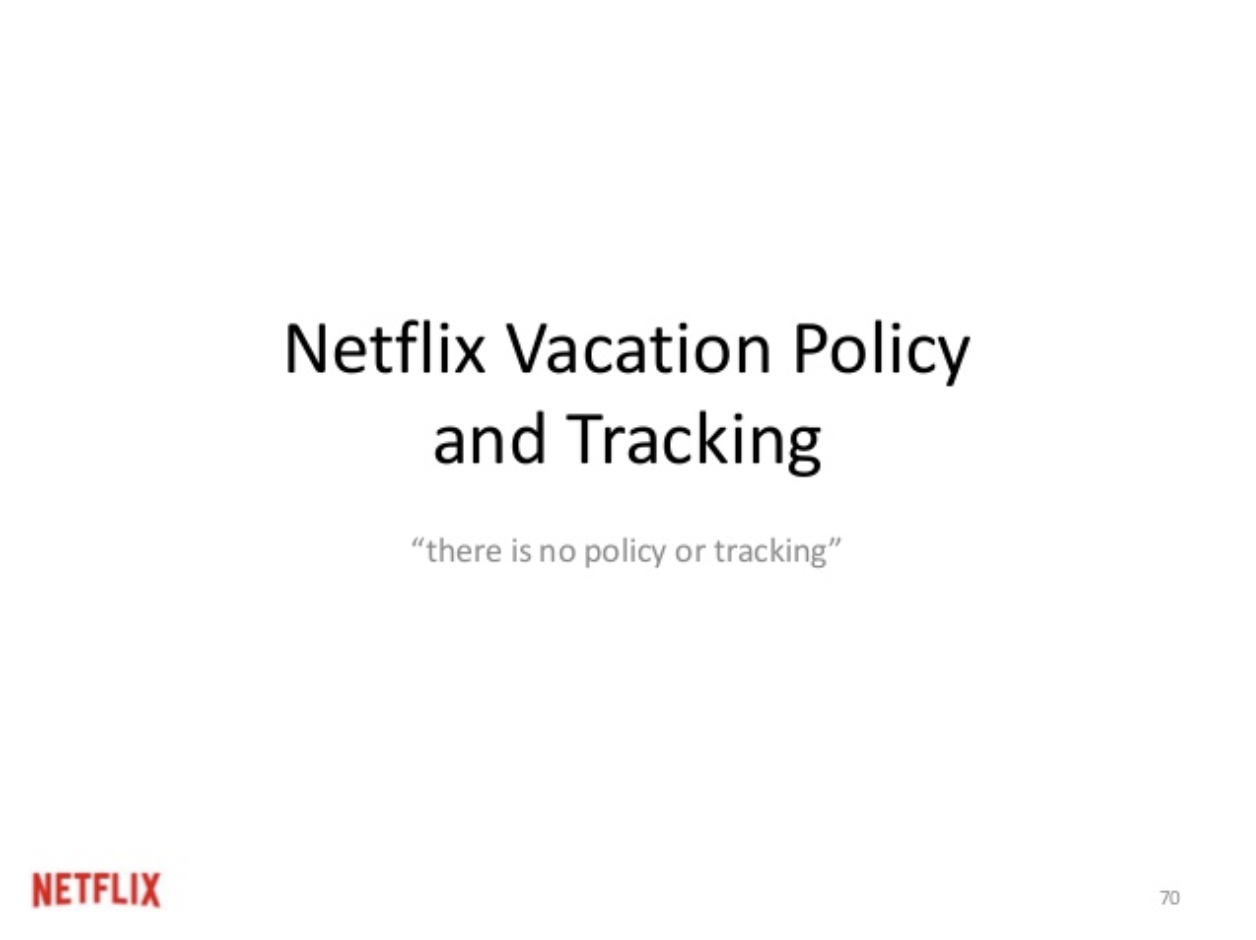 Netflix Vacation Policy