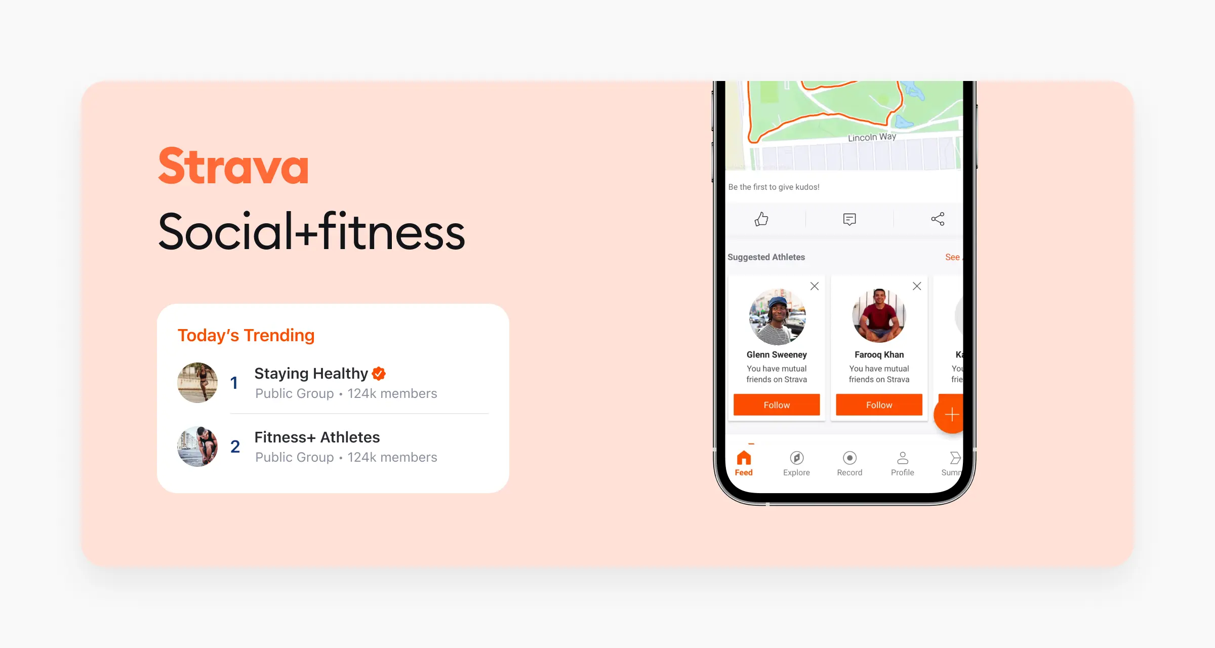 Strava social+