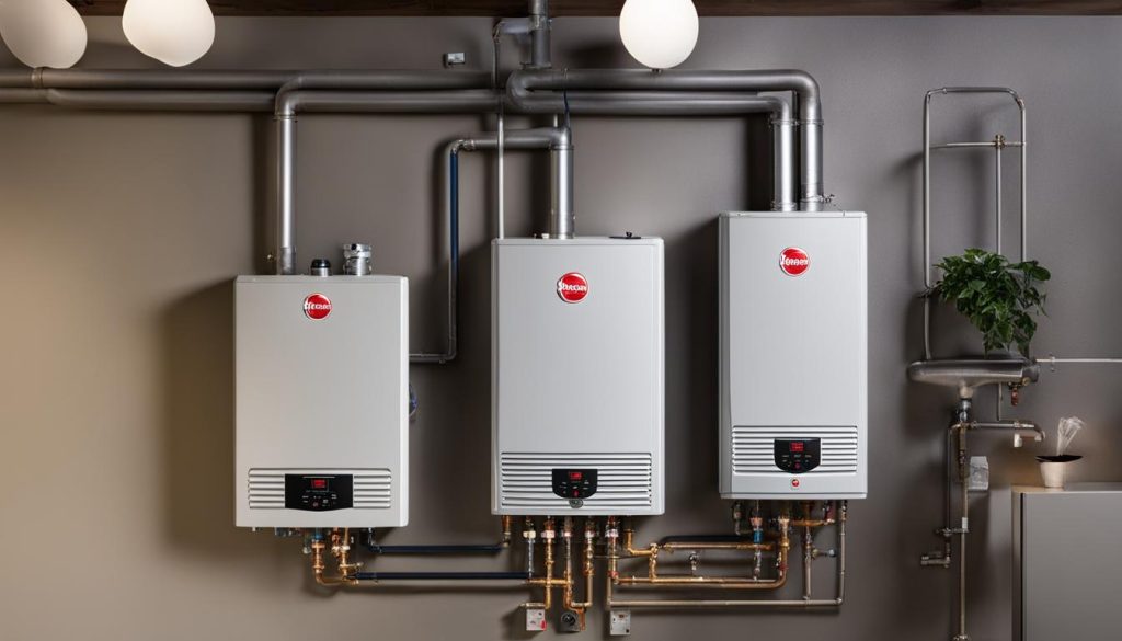 Experience Efficient Heating with Rheem Water Heater Tankless.