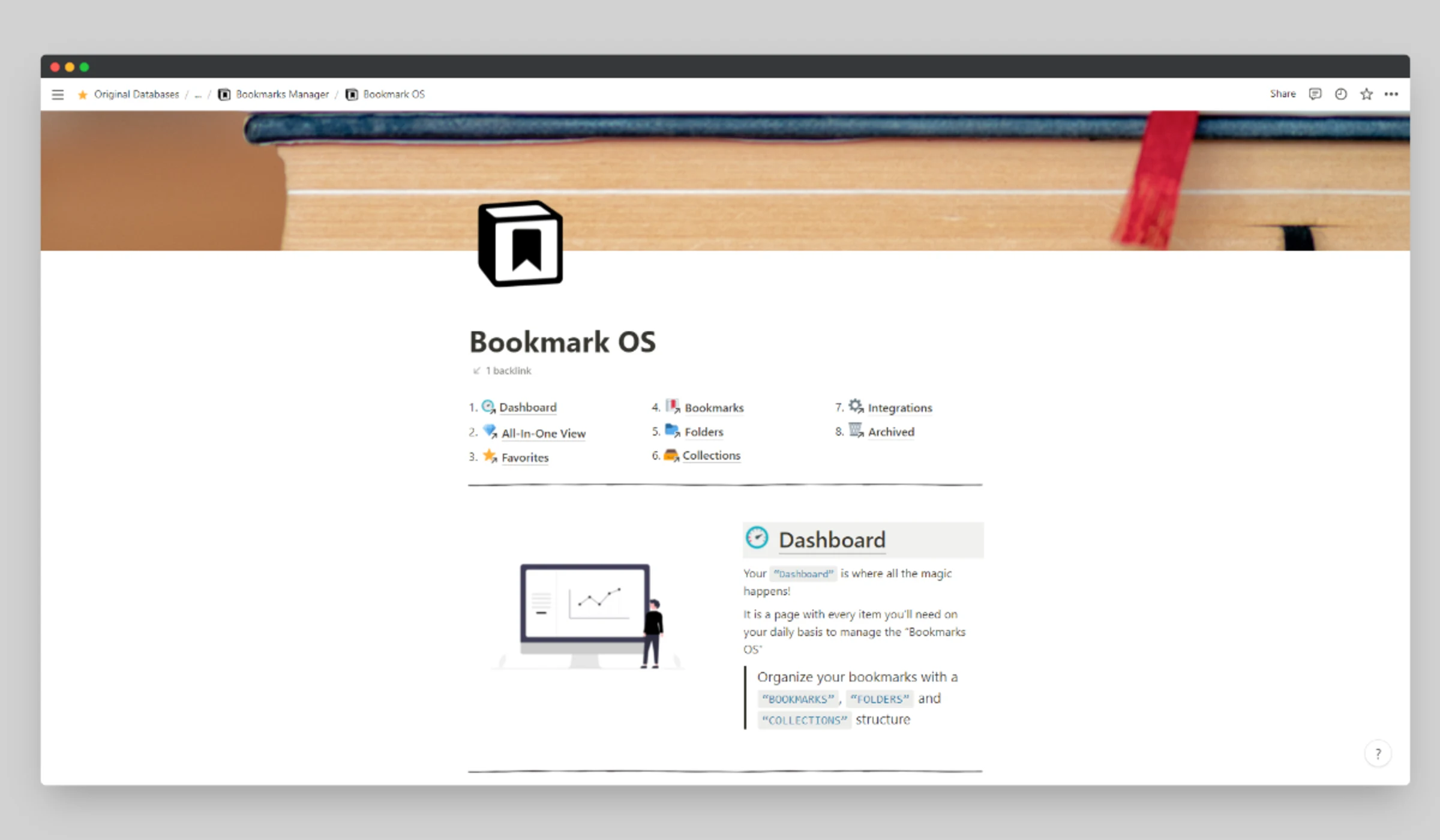 Bookmark Manager OS Notion Everything