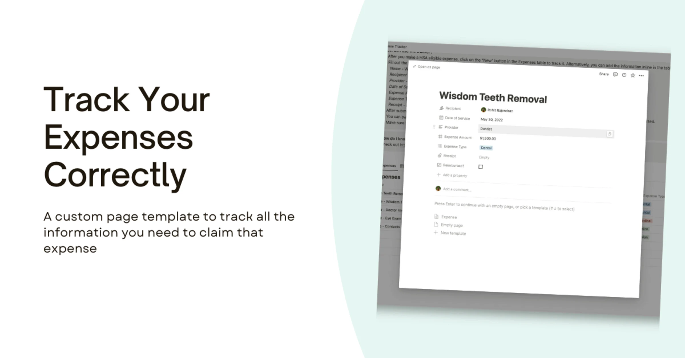 Health Savings Account (HSA) Expense Tracker Notion Everything
