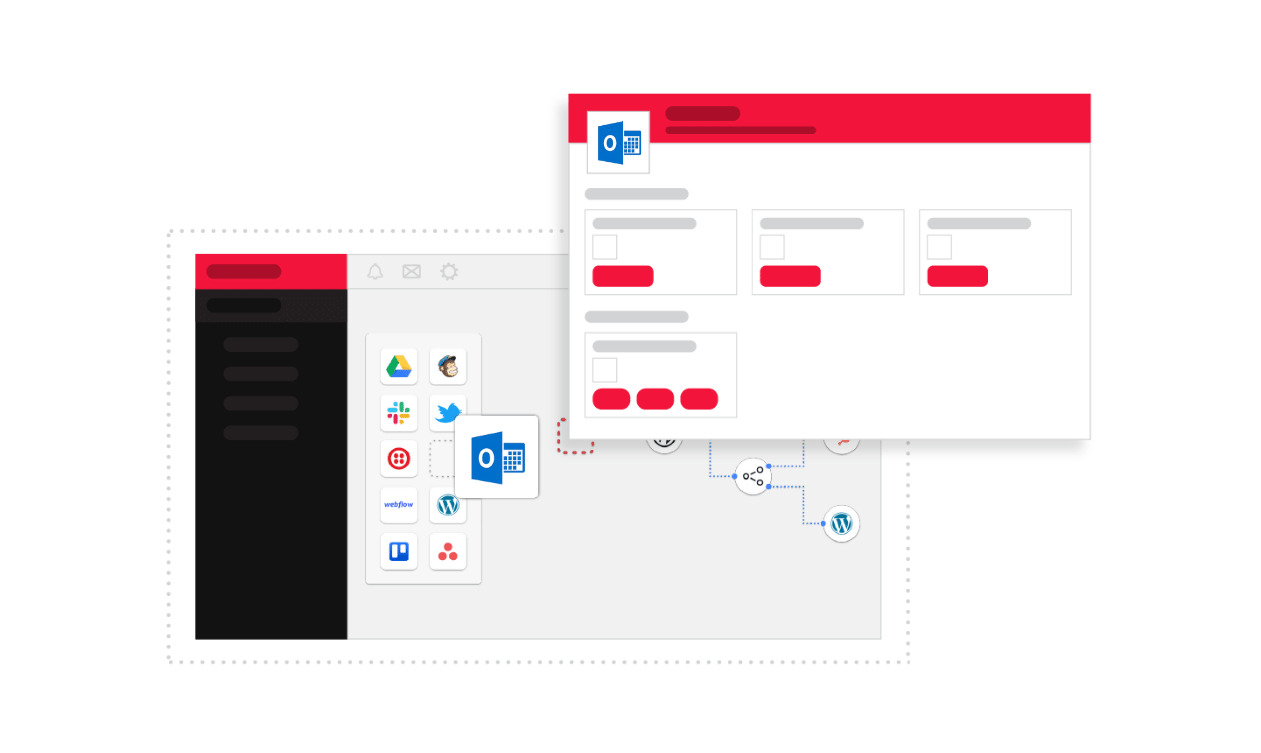 Integrate natively with Microsoft Calendar using No-Code/Low-Code