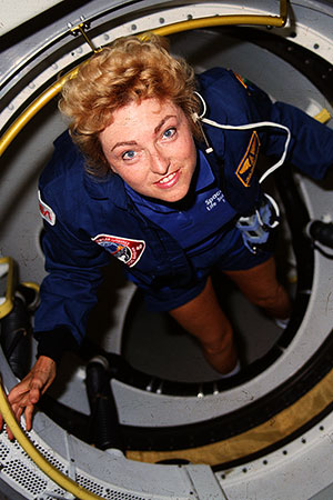 Millie aboard the SLS-1