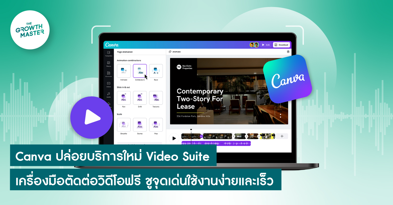 Canva เปิดตัว Canva Video Suite เครื่องมือตัดต่อวิดีโอฟรี  ชูจุดเด่นใช้งานง่ายและรวดเร็ว - The Growth Master