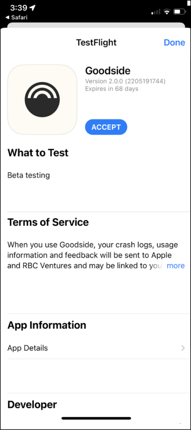 goodside testflight