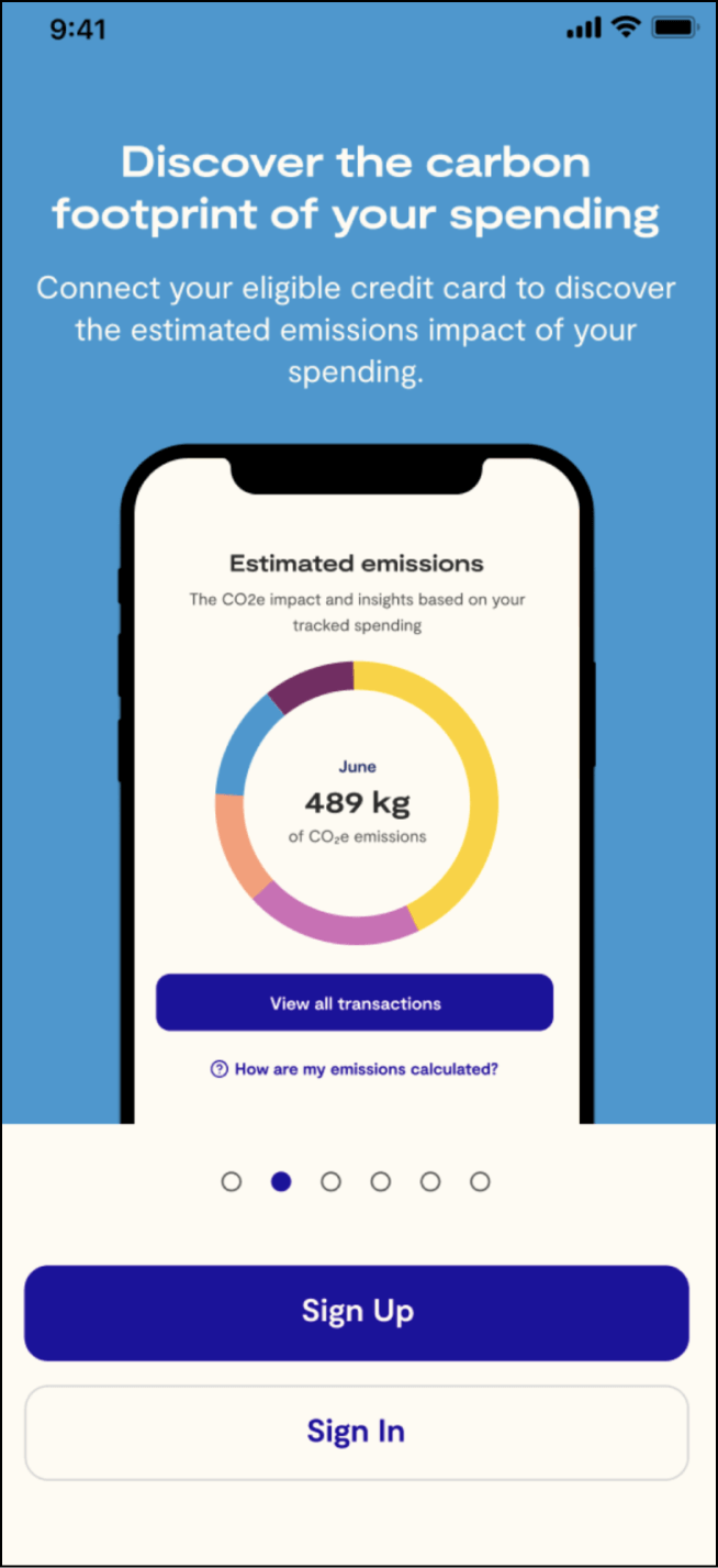 discover the carbon footprint of your spending