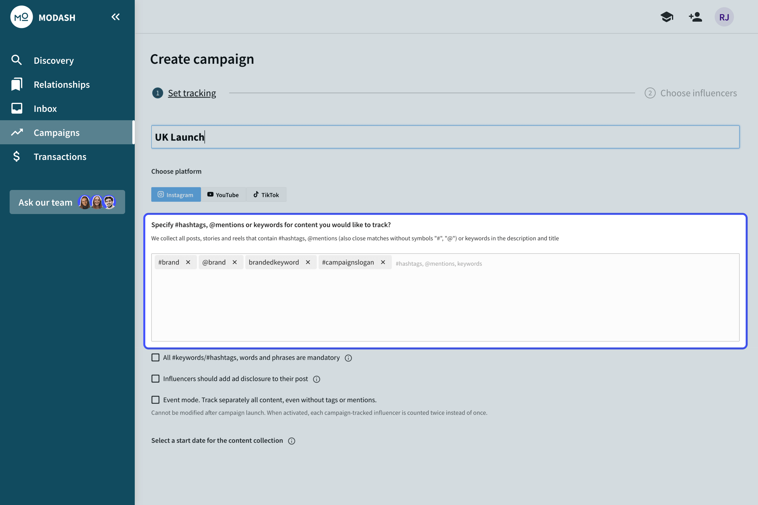 Modash.io | Find, Analyze & Monitor Influencers