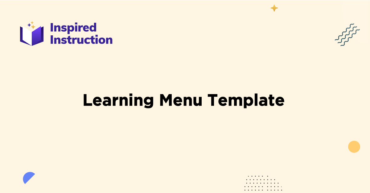 Learning Menu Template