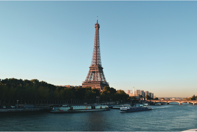 The Eiffel tower in Paris, France - home of the Paris Agreement.