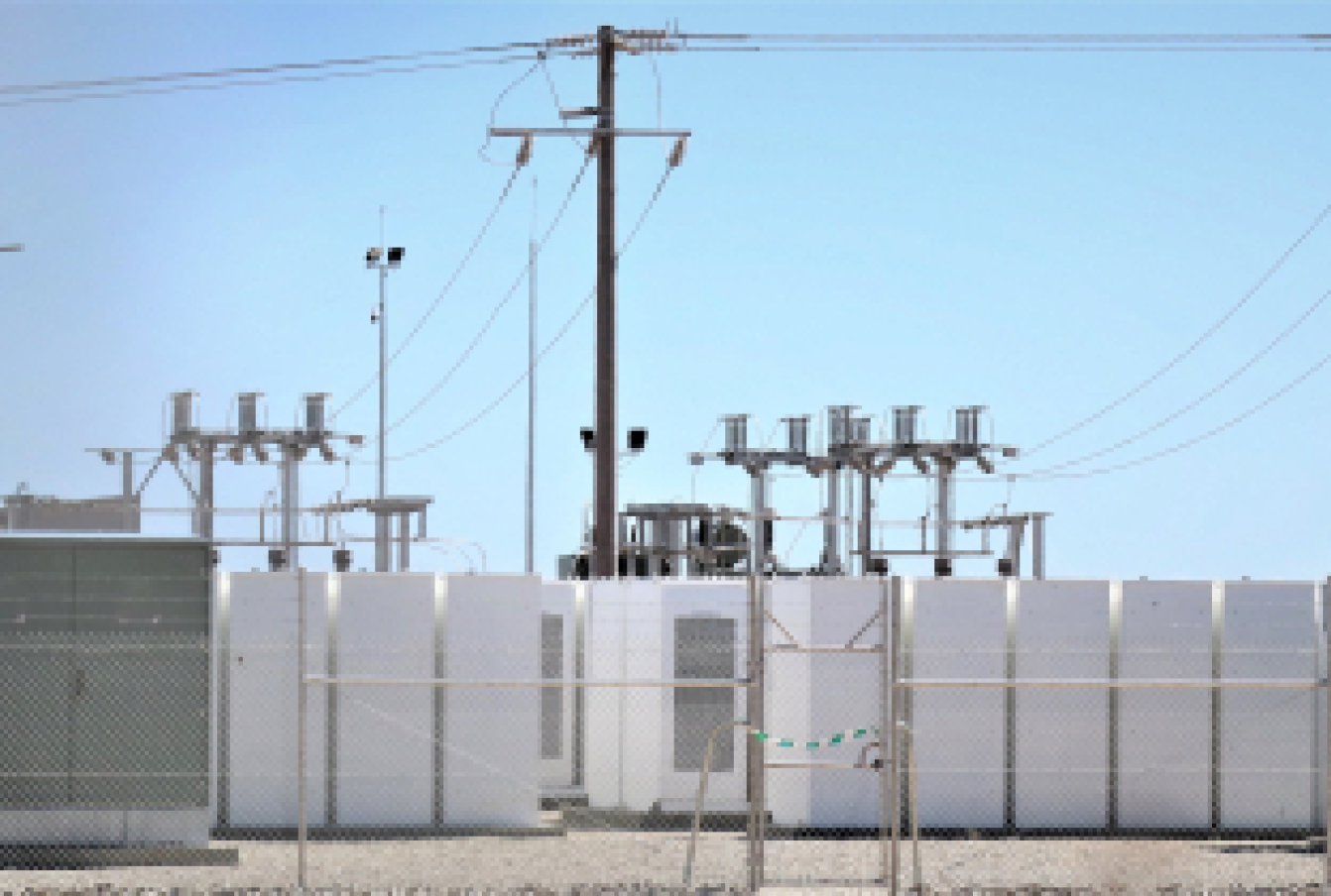 A battery storage facility used to store alternative energy in Australia.