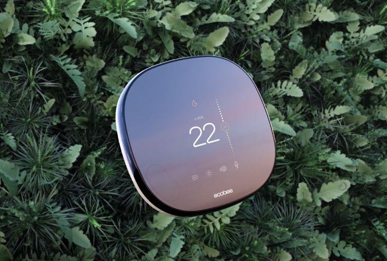 An Ecobee smart thermostat device