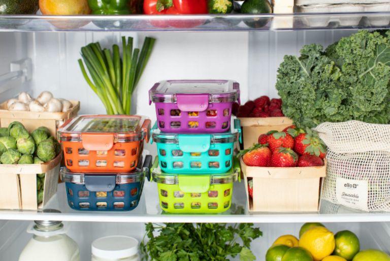 Veggies in a fridge to promote more sustainable diet