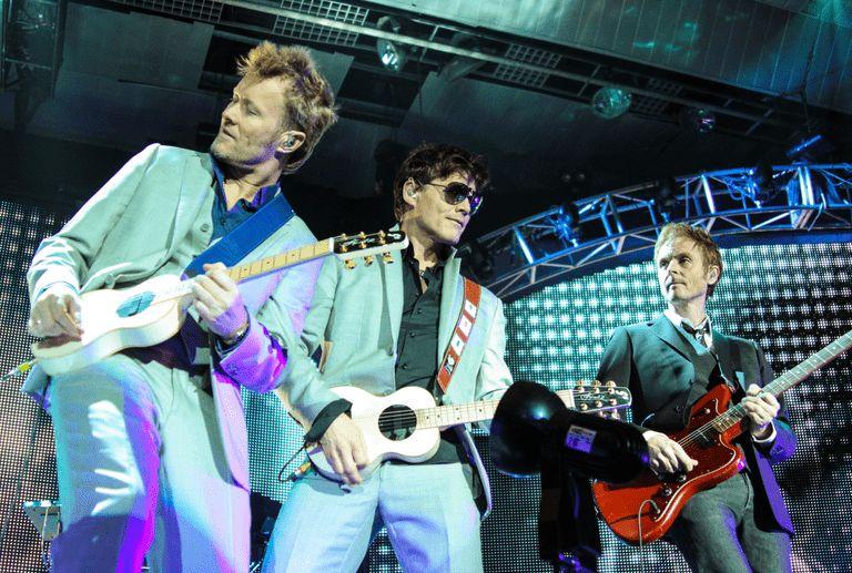 A-ha The Norwegian Band (And Electric Car Activists), Playing At A Concert
