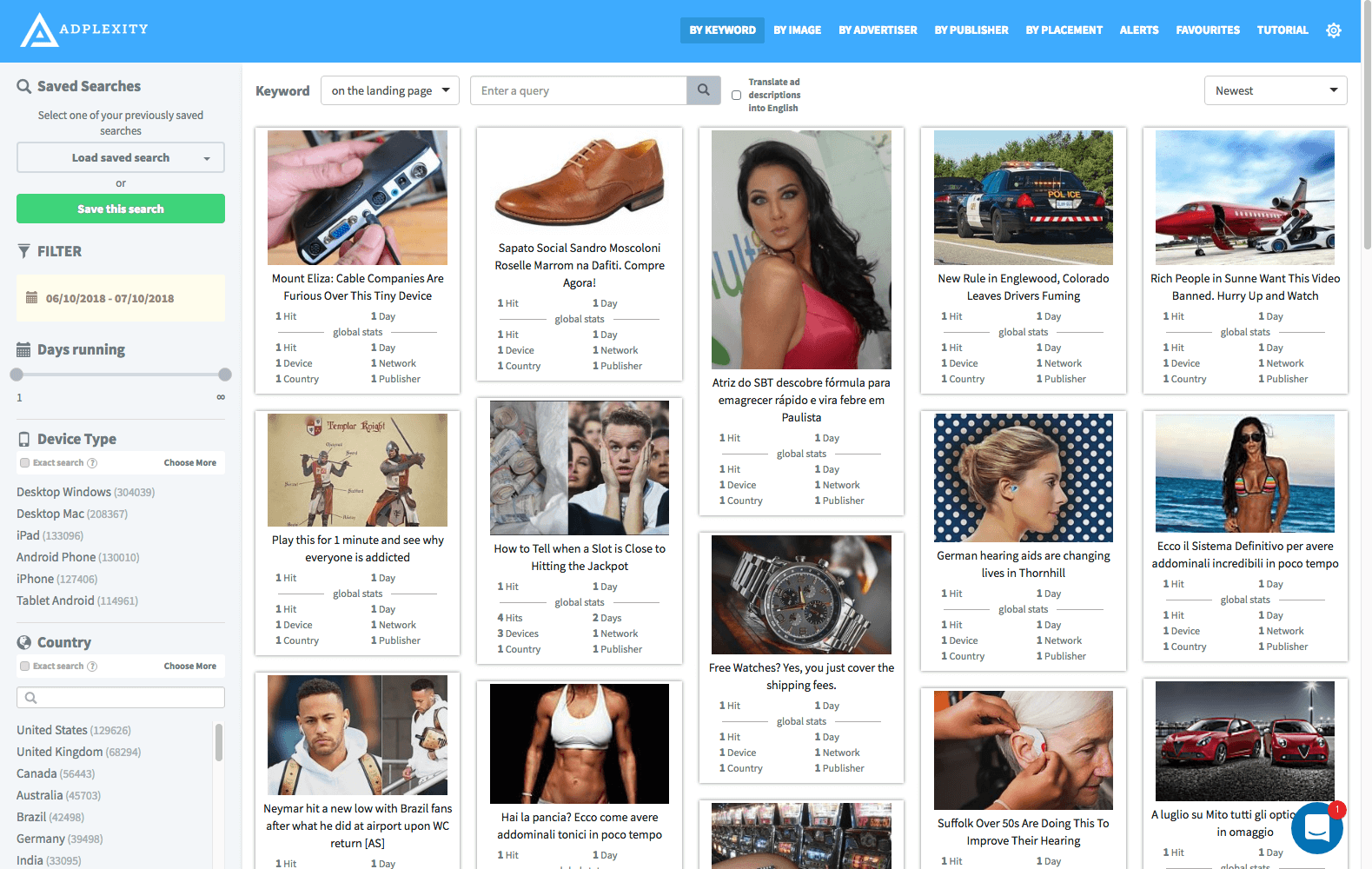 adplexity dashboard