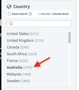 country select