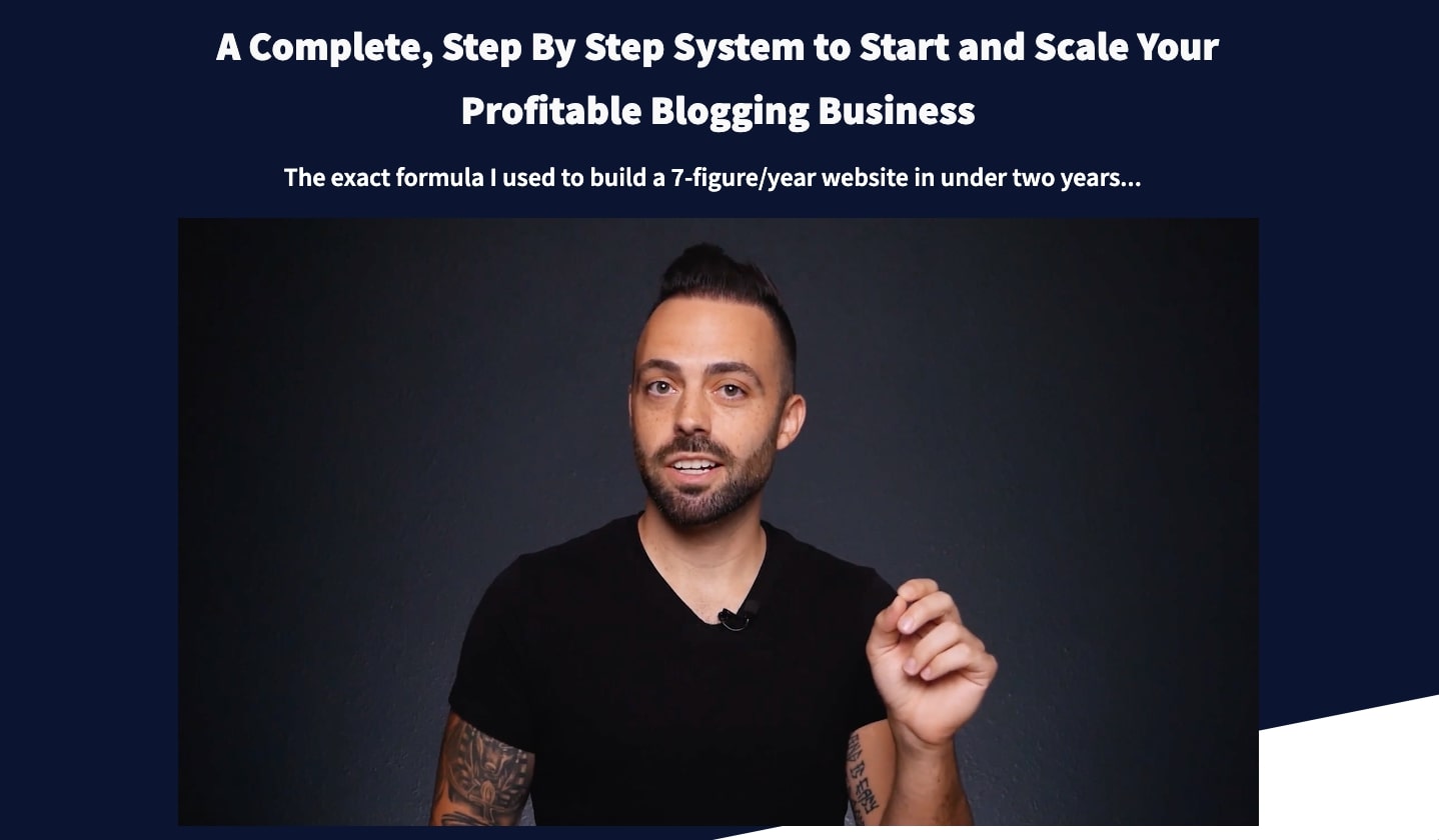 Blog Growth Engine course by Adam Enfroy