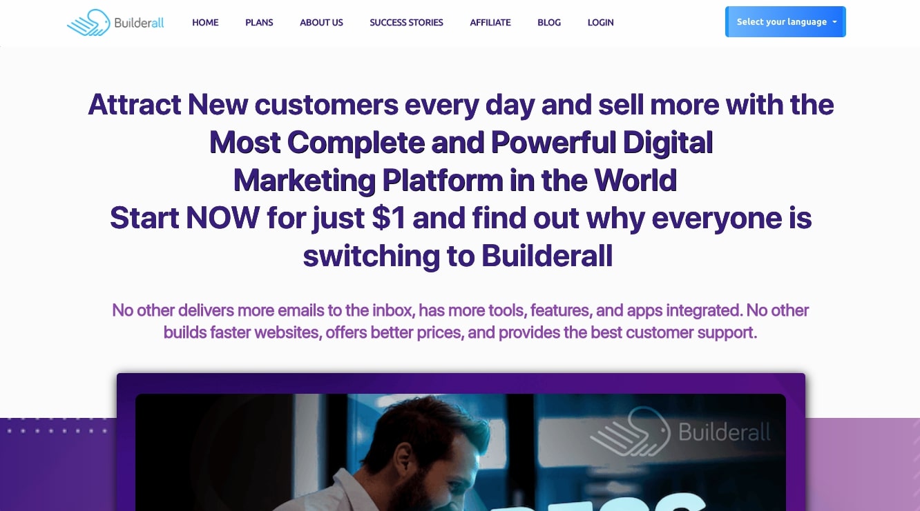 Builderall landing page builder