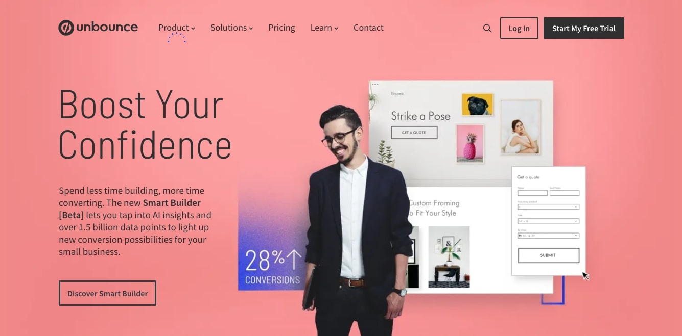 Unbounce landing page builder