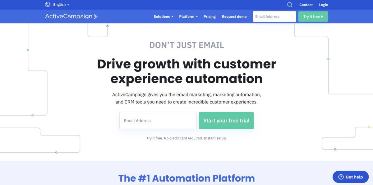 ActiveCampaign email marketing tool