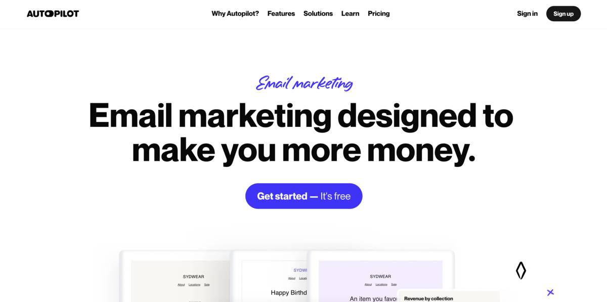 autopilot email marketing tool