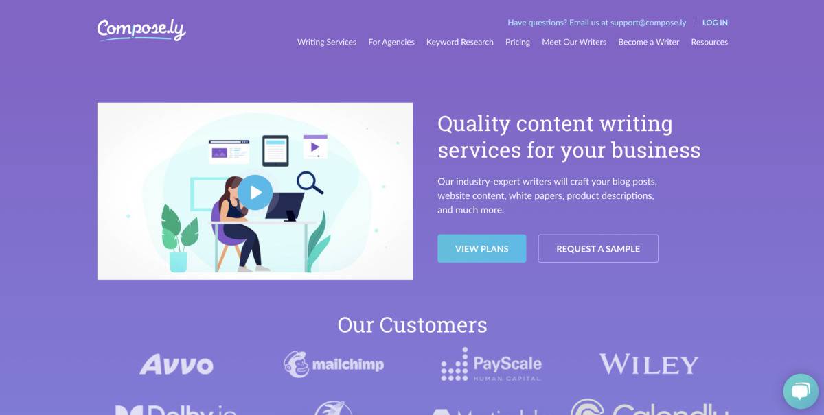 Compose.ly SEO content writing service