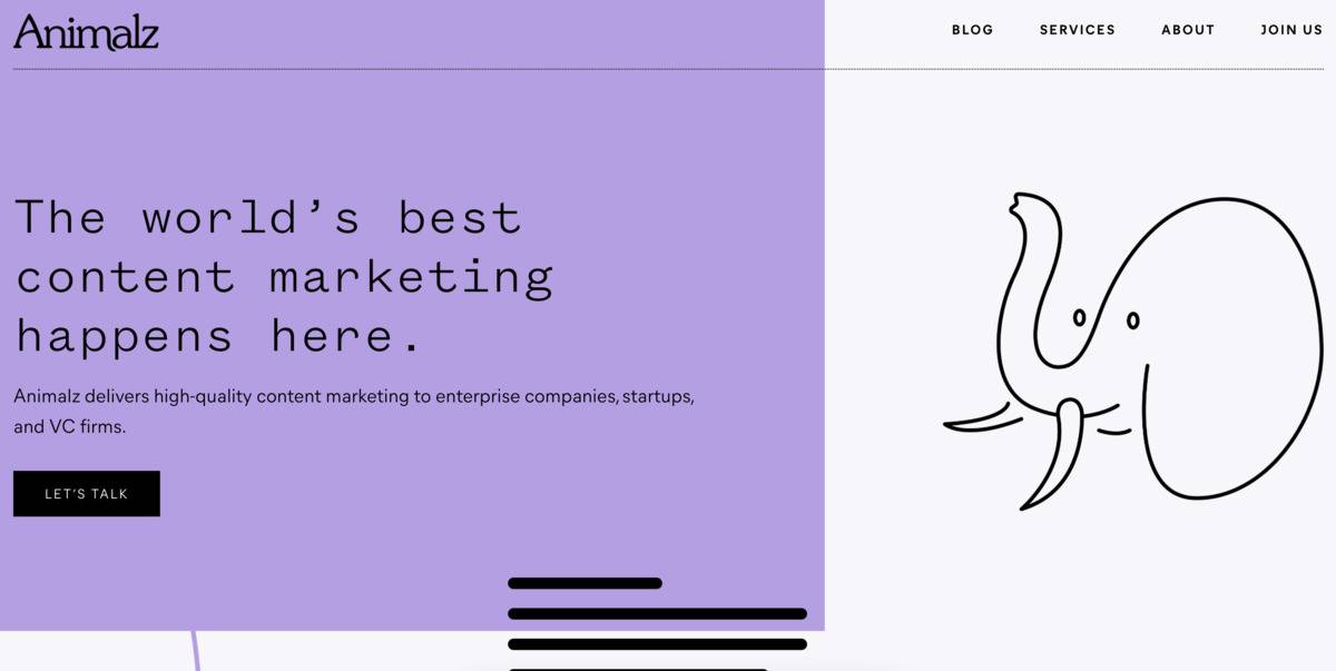 Animalz SEO content writing service