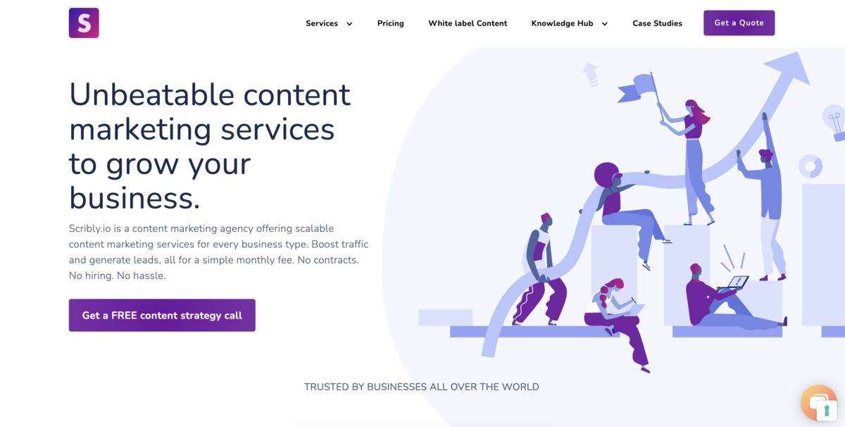 Scribly.io SEO content writing service