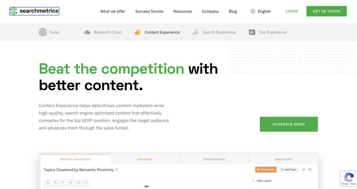 Content Experience by Searchmetrics
